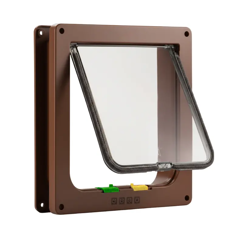 Four-Way Security Pet Door with Swing Flap for Cats and Small Dogs 2
