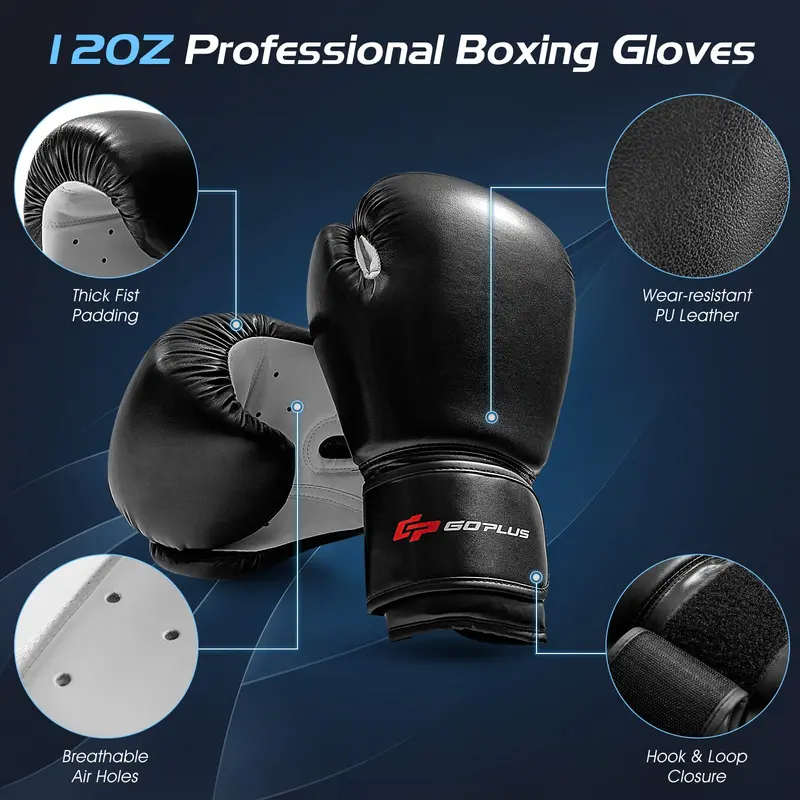 Freestanding Heavy Punching Bag – 70-Inch, 220-Pound Boxing Bag with Gloves, Shock Absorber & 12-Cup Base