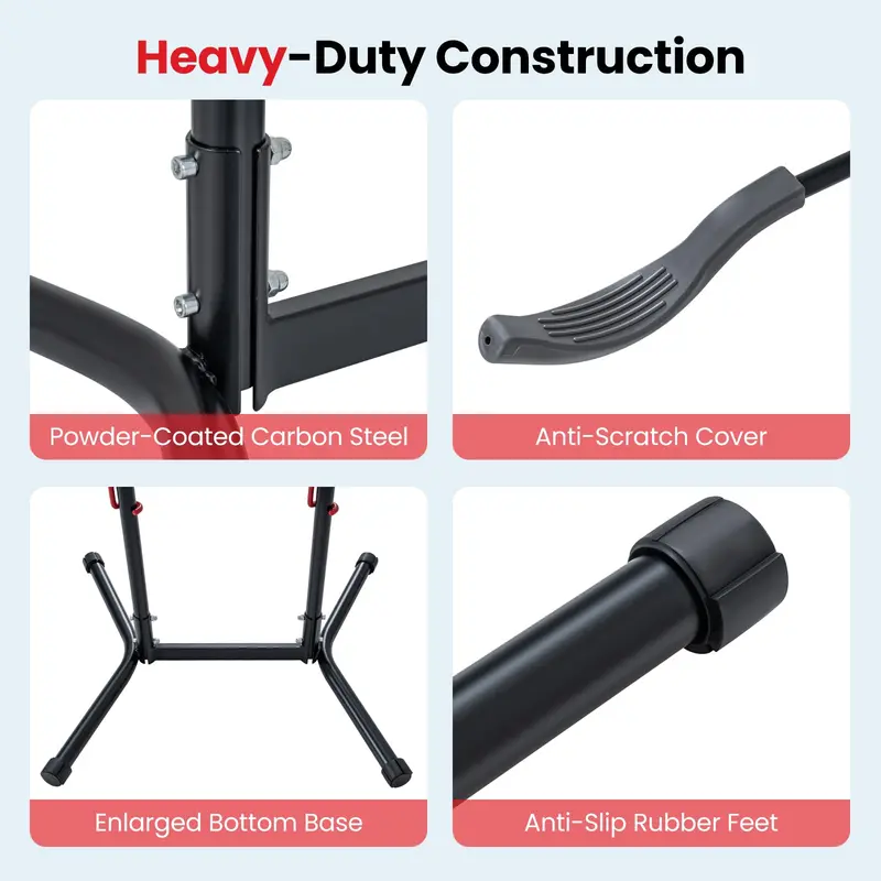 Freestanding Indoor Bike Storage Rack – Holds Up to 4 Bikes, Ideal for Garages & Apartments