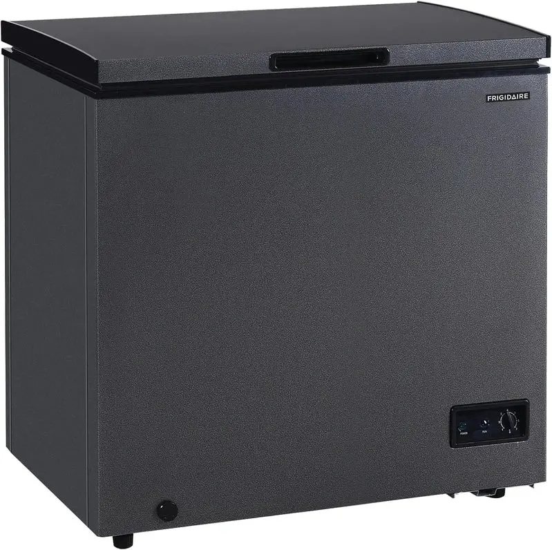 Frigidaire 7 cu. ft. Chest Freezer – Granita Finish, Adjustable Thermostat, Manual Defrost, Removable Basket