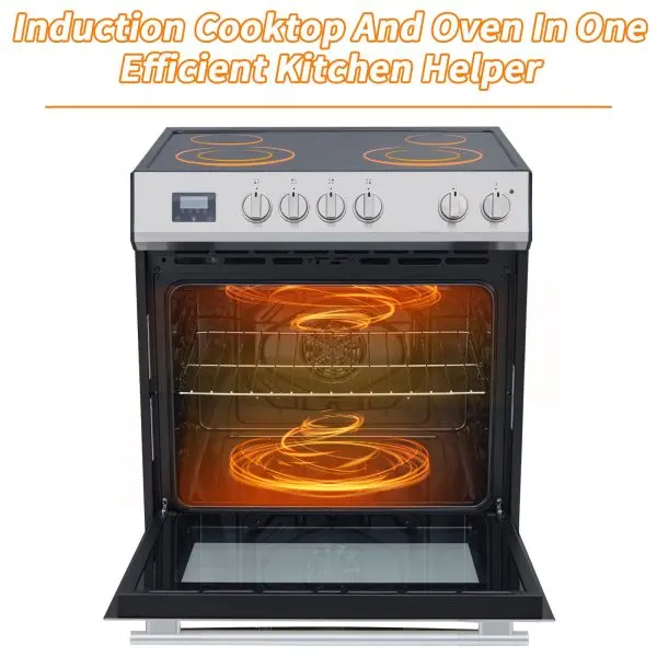 Front-Control Electric Range – 5 Burners, 6 Power Settings, 5.0 cu. ft. Oven, Stainless Steel Finish