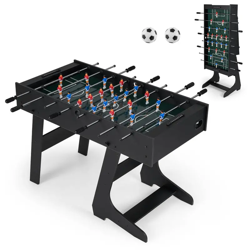 Full-Size 48-Inch Freestanding Soccer Table for Competitive Play – 22 Players, 2 Balls