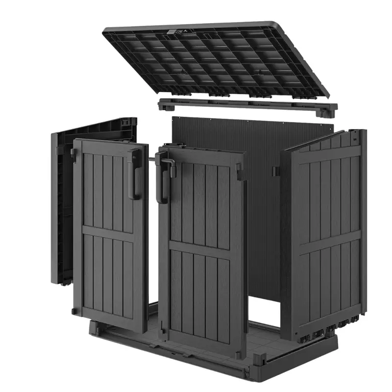 Garden-Friendly 36-Cu-Ft Resin Storage Box with Key-Lock Security