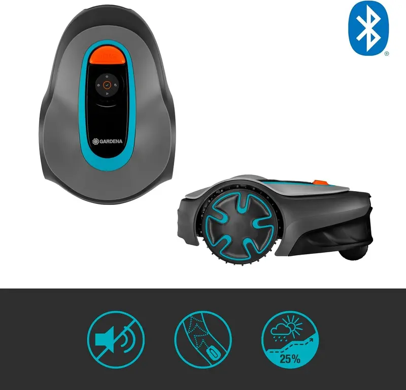 Gardena Sileno Mini Robotic Lawn Mower (500 m²), Bluetooth-Enabled & App-Programmable – German Edition (15202-20) 2