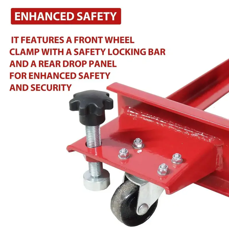 Garvee Hydraulic Motorcycle Lift – 1000 lb Capacity, Workshop-Grade Hoist with Stable Jack Stand Design