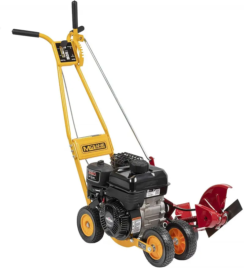 Gas-Powered Lawn Edger with 5.5 HP Briggs & Stratton Engine and 7-Inch Wheels