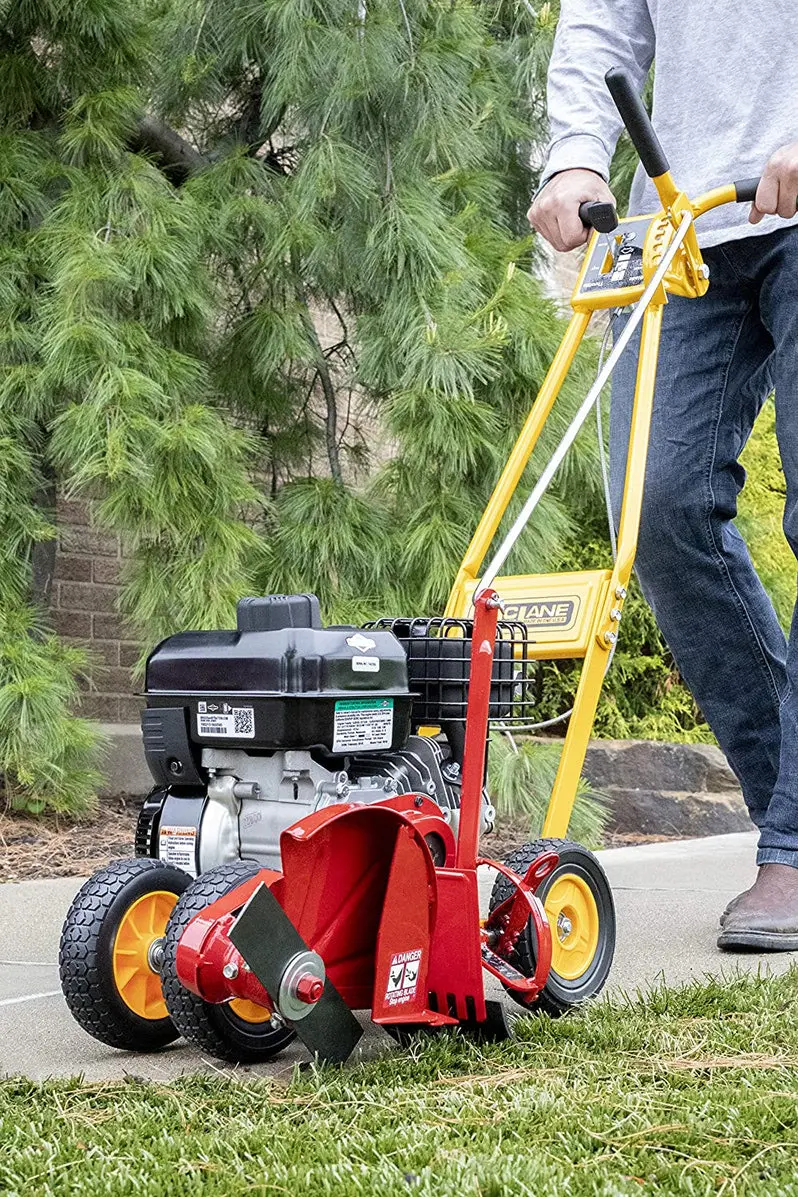 Gas-Powered Lawn Edger with 5.5 HP Briggs & Stratton Engine and 7-Inch Wheels