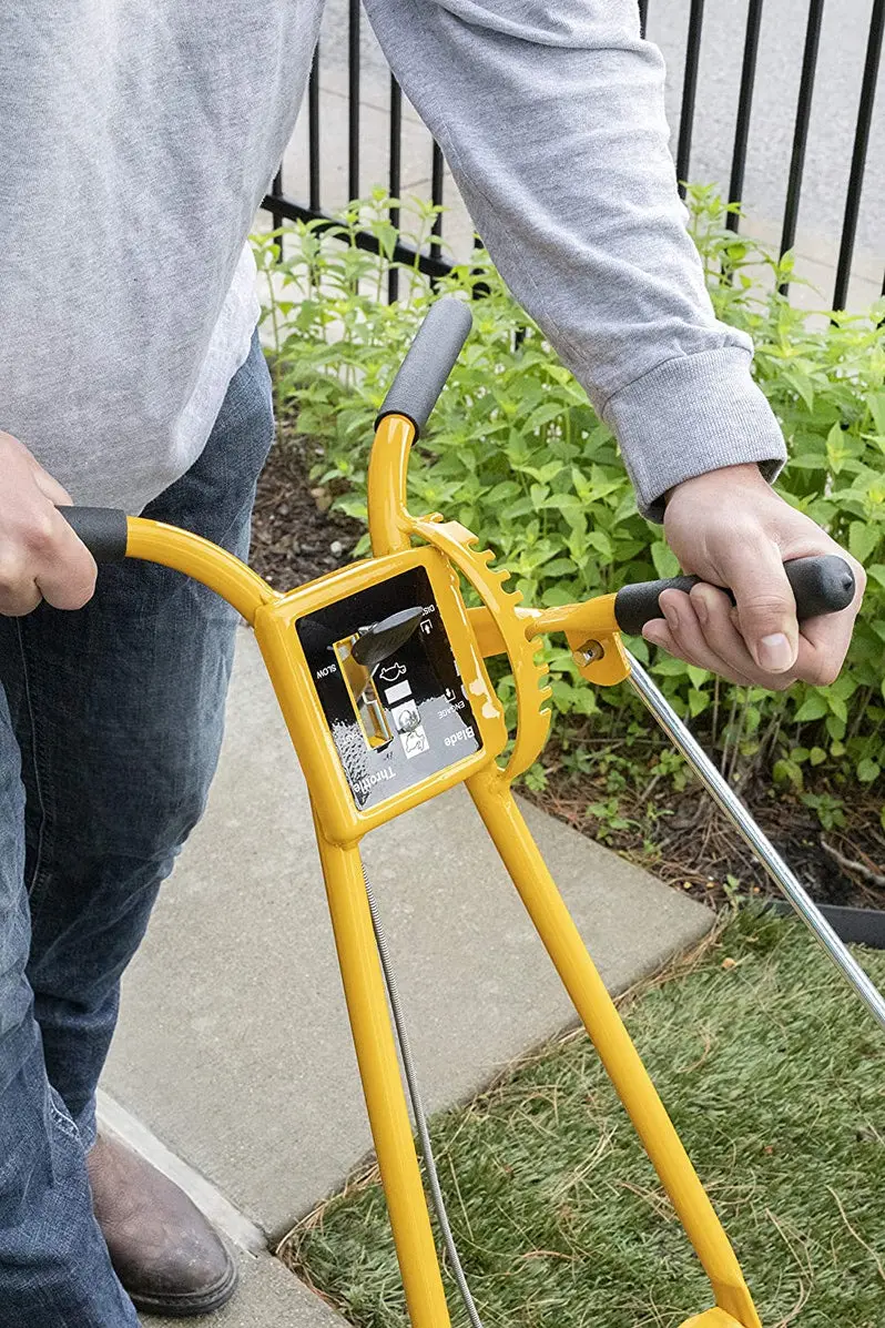 Gas-Powered Lawn Edger with 5.5 HP Briggs & Stratton Engine and 7-Inch Wheels