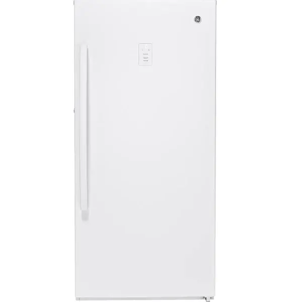 GE FUF14DLRWW – 14.1 Cu. Ft. White Frost-Free Upright Freezer with Spill-Proof Shelves