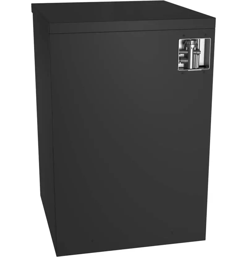 GE Portable Dishwasher – 24" Stainless Steel Unit with Sanitize Cycle, Compact Design