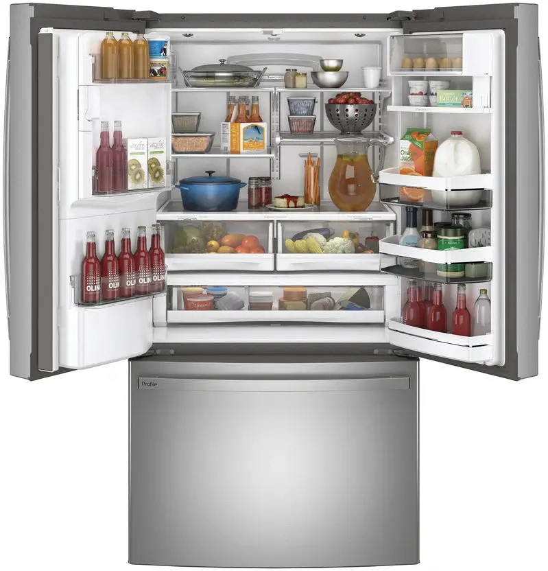 GE Profile French-Door Refrigerator – 27.7 cu. ft., Fingerprint-Resistant Finish, Hands-Free AutoFill Dispenser