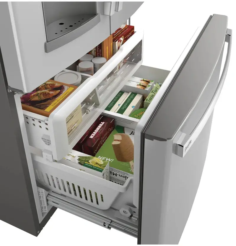 GE Profile French-Door Refrigerator – 27.7 cu. ft., Fingerprint-Resistant Finish, Hands-Free AutoFill Dispenser