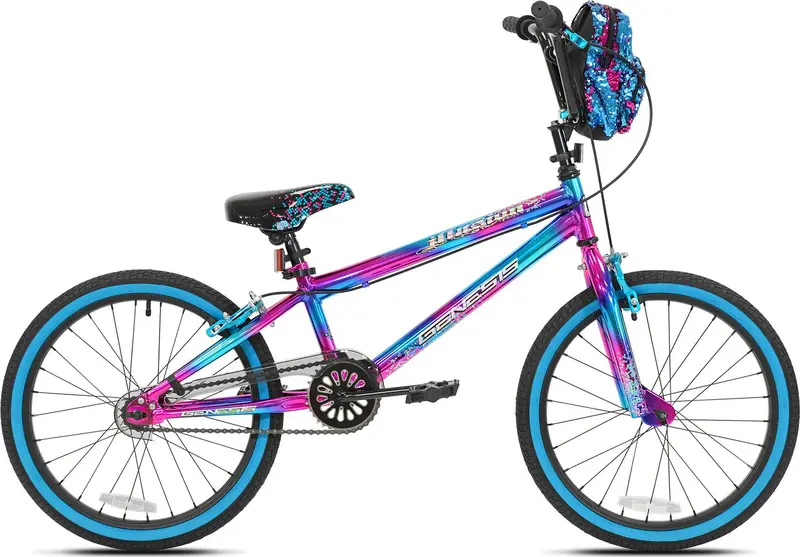 Genesis Illusion 20-Inch Girls' Bike – Stylish Blue/Purple Frame with Kid-Friendly Geometry & Reliable Braking 2