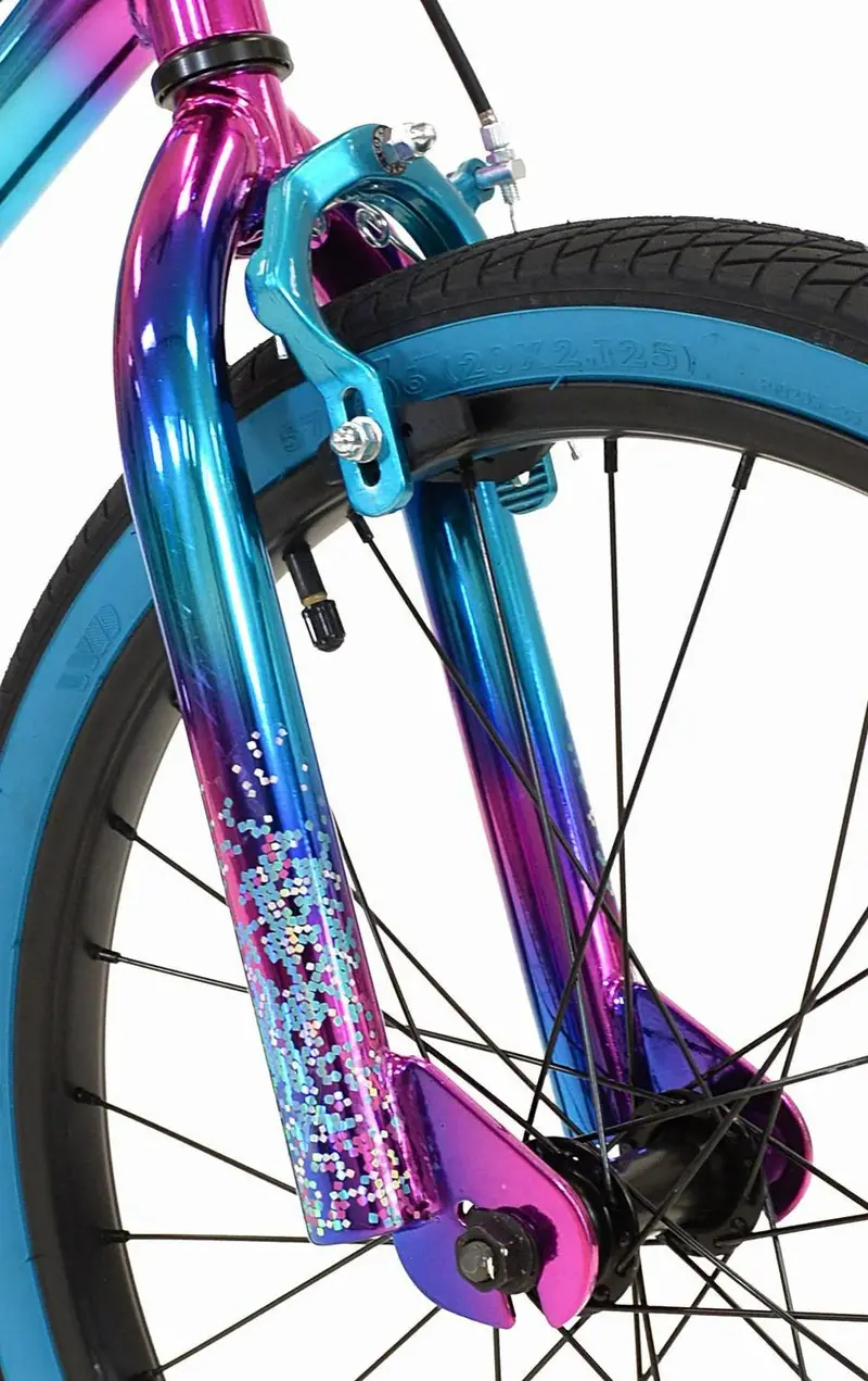 Genesis Illusion 20-Inch Girls' Hybrid Bike in Blue and Purple 2