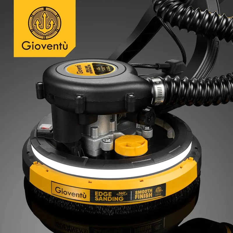 Giovent Electric Popcorn Ceiling Sander – Drywall Sanding Tool with Integrated Vacuum