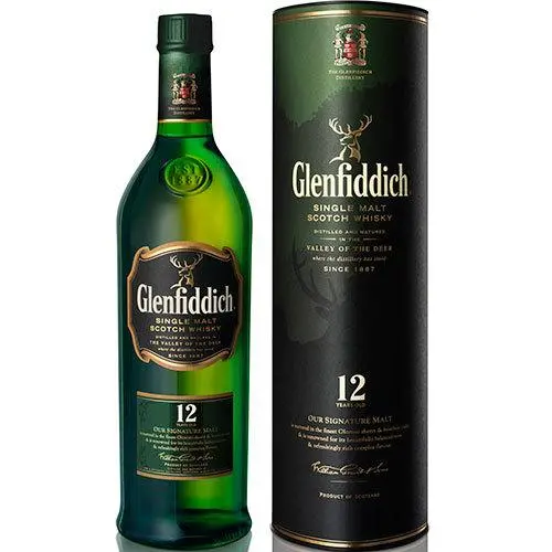 Glenfiddich 12-Year-Old Single Malt Scotch Whisky – 750ml Iconic Speyside Expression