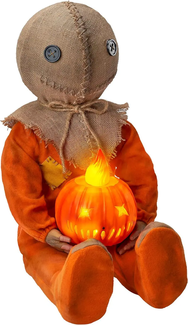 Glow-in-the-Dark Sitting Sam Doll – Animated Halloween Indoor/Outdoor Decor