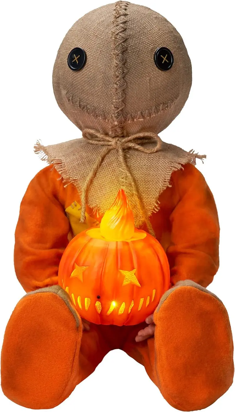 Glow-in-the-Dark Sitting Sam Doll – Animated Halloween Indoor/Outdoor Decor