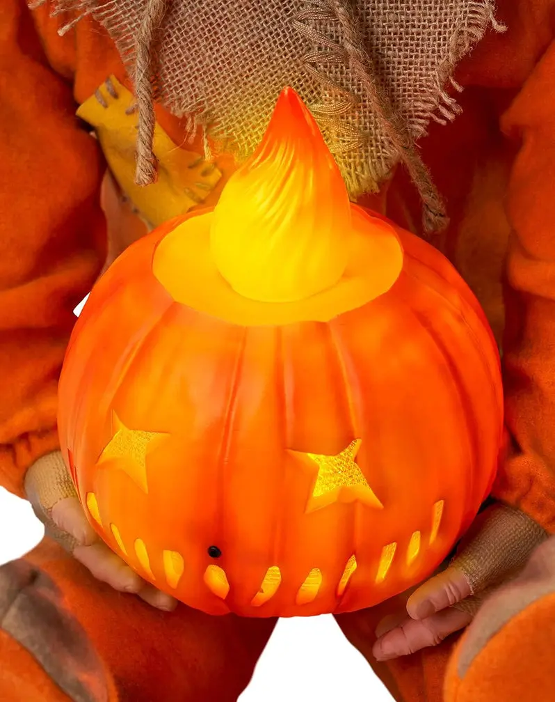 Glow-in-the-Dark Sitting Sam Doll – Animated Halloween Indoor/Outdoor Decor