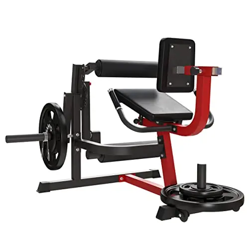 GMWD Adjustable Leg Extension and Curl Machine for Lower Body Strength Training