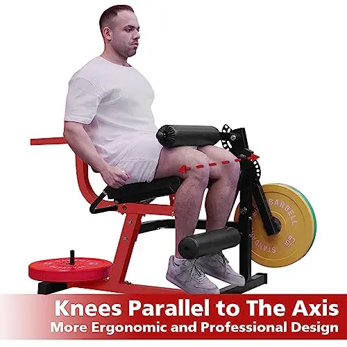 GMWD Adjustable Leg Extension and Curl Machine for Lower Body Strength Training