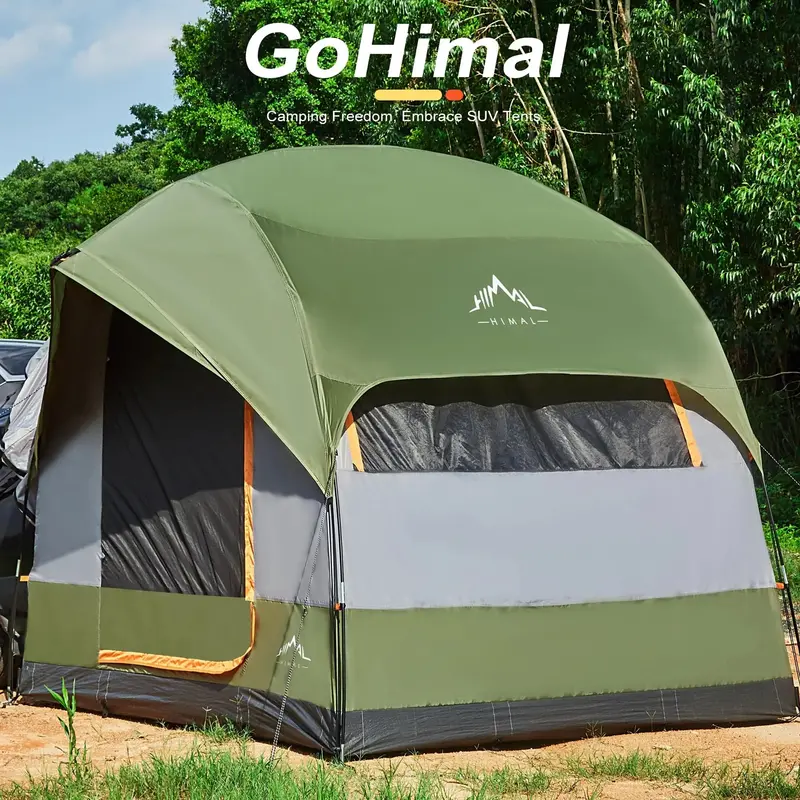 GoHimal SUV-Attached Waterproof Camping Tent – 8' x 8' x 7.2' Freestanding Shelter 2