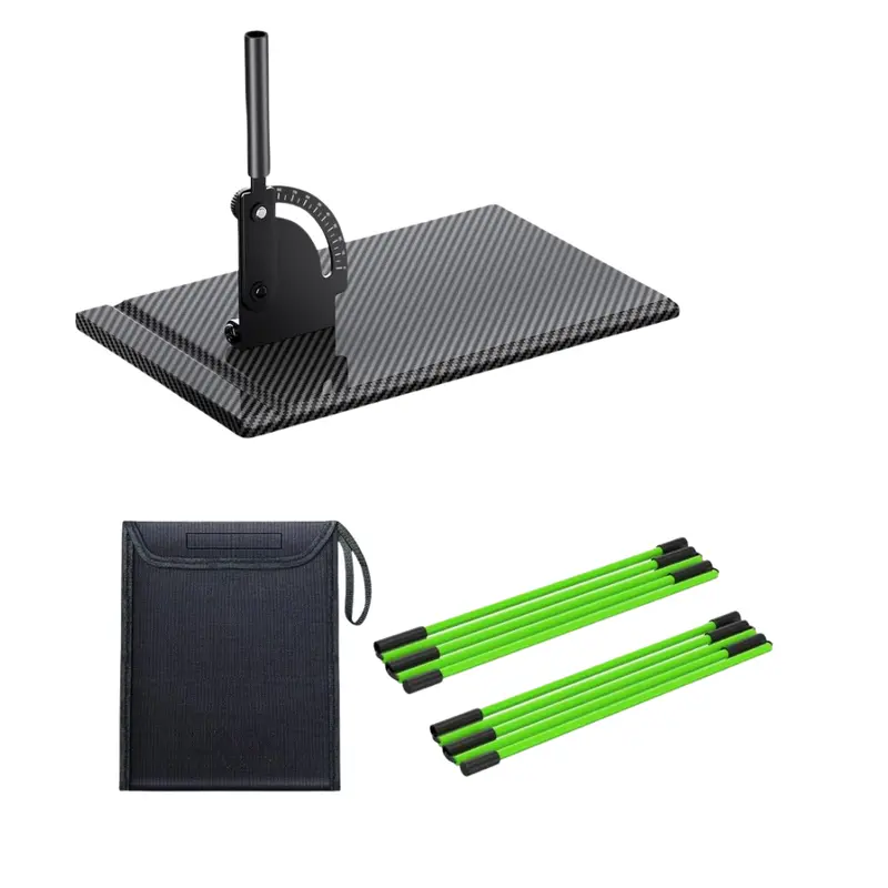 Golf Alignment Stick Set – Two Sticks with Angle Holder and Portable Carry Bag 2