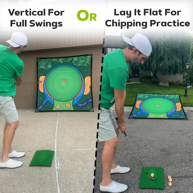 Golf Practice Net Arena – Portable Indoor/Outdoor Driving Range Setup