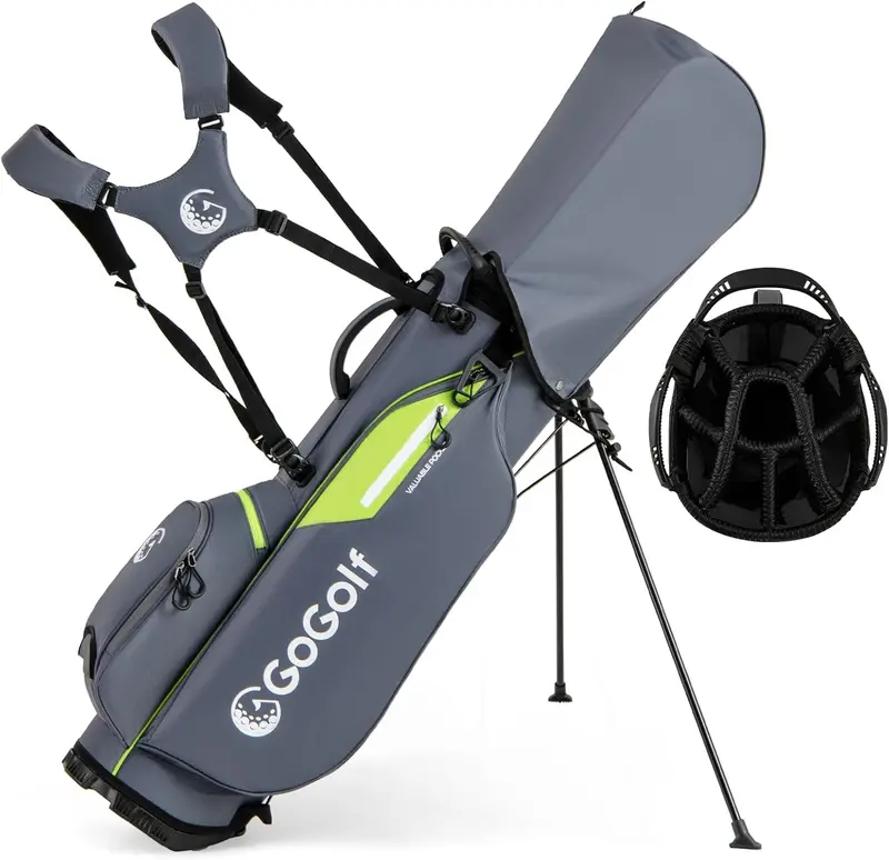 Golf Stand Bag with 8-Way Top Divider – Weather-Resistant Design with 5 Functional Pockets