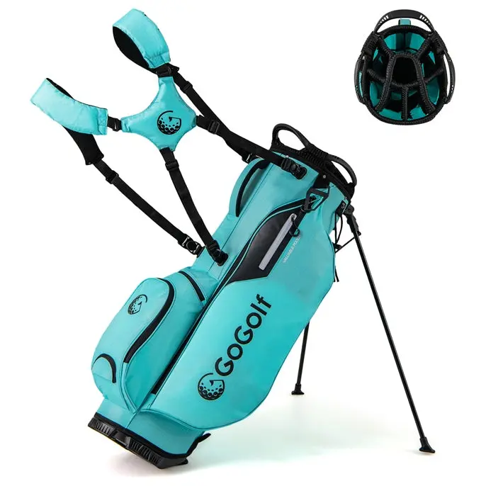 Golf Stand Bag with 8-Way Top Divider – Weather-Resistant Design with 5 Functional Pockets