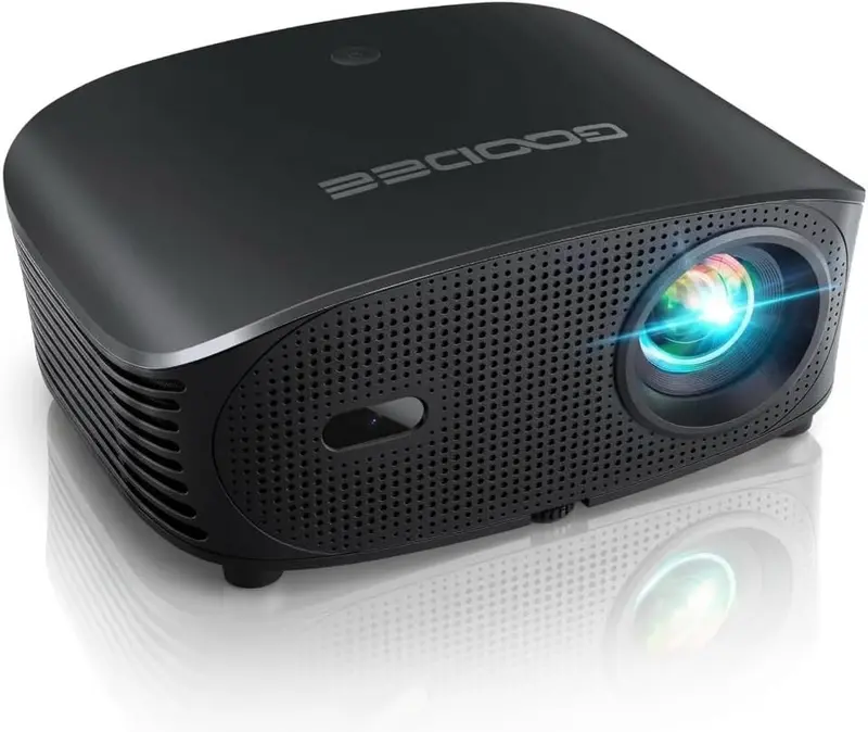 GooDee 1200 ANSI Smart Mini Projector — 4K Upscaling, Portable Design, WiFi & Bluetooth Ready