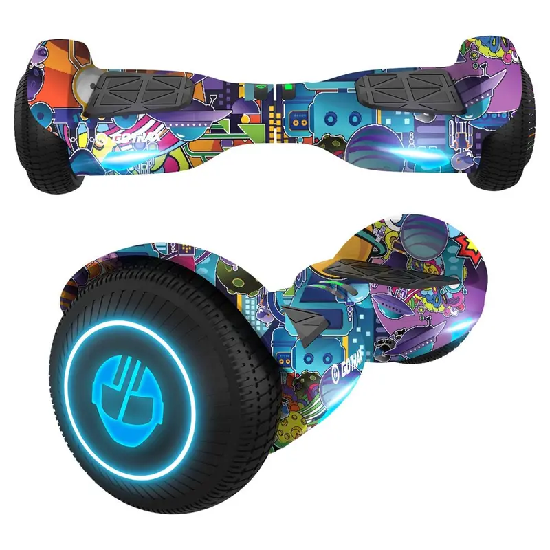 Gotrax EDGE Self-Balancing Hoverboard – 6.5" LED Wheels, Dual 200W Motors, UL2272 Certified, Up to 6.2 mph