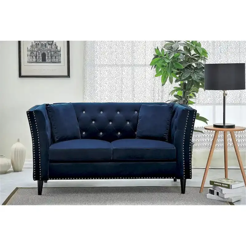 Gracewood Hollow Sukikim Velvet Loveseat – Stylish Two-Seater with Soft-Touch Upholstery