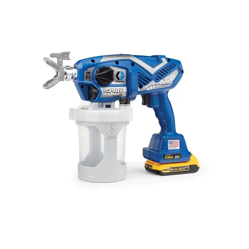 Graco TC Pro Cordless Airless Sprayer – Handheld 17N166 System for Detailing & Touch-Ups