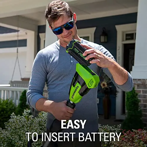 Greenworks 40V Brushless 8" Edger — Includes 4.0Ah Battery & Charger, Lightweight, Low-Noise Design