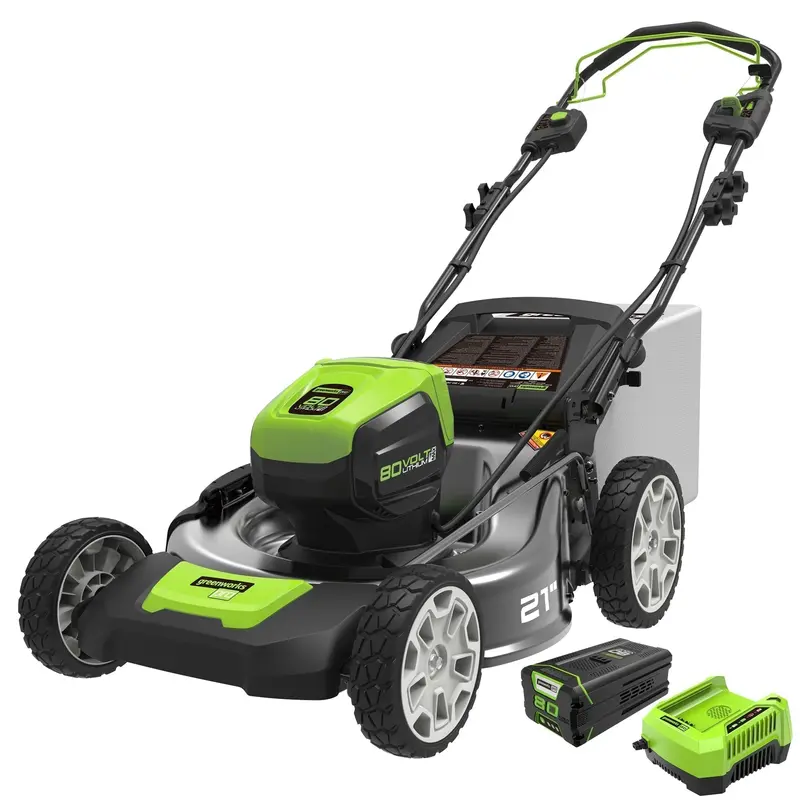 Greenworks 80V Self-Propelled Brushless Lawn Mower – 21" Cordless