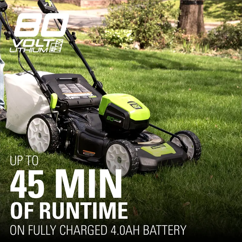 Greenworks 80V Self-Propelled Brushless Lawn Mower – 21" Cordless