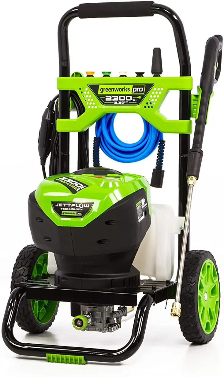 Greenworks GPW2300 – 2300 PSI Brushless Electric Pressure Washer with 14-Amp Motor & 2.3 GPM Flow
