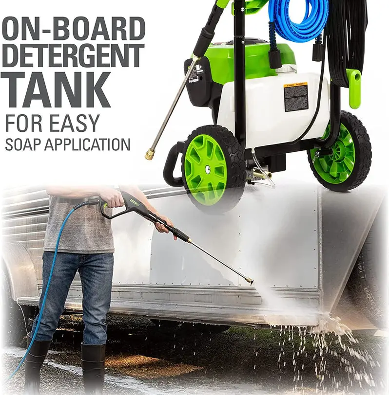 Greenworks GPW2300 – 2300 PSI Brushless Electric Pressure Washer with 14-Amp Motor & 2.3 GPM Flow