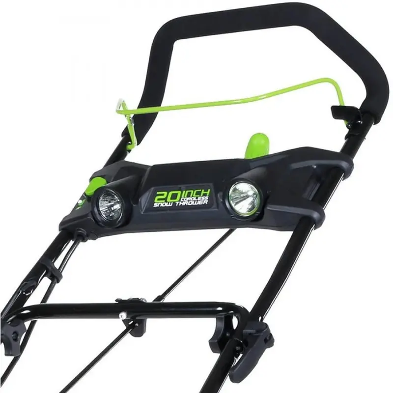 Greenworks PRO 80V 20-Inch Cordless Snow Thrower – Includes 2.0Ah Battery