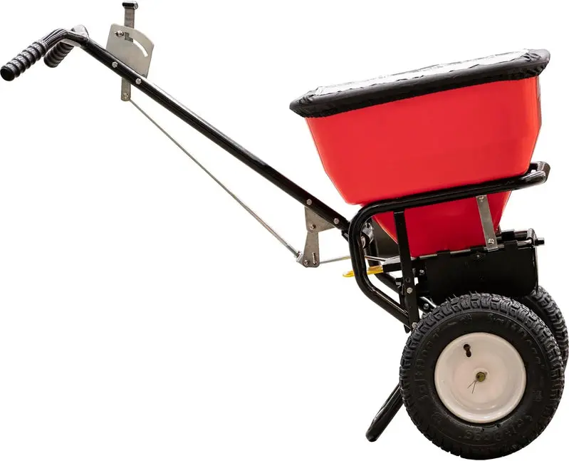 Grounds Keeper 3039632R Walk-Behind Push Spreader – 100-Lb Capacity for Seed, Salt, De-Icer, Fertilizer & More