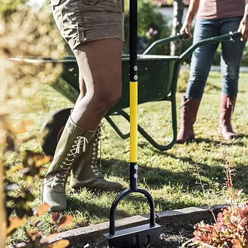 Half-Moon Manual Lawn Edger Tool for Crisp Garden Edges & Landscape Beds