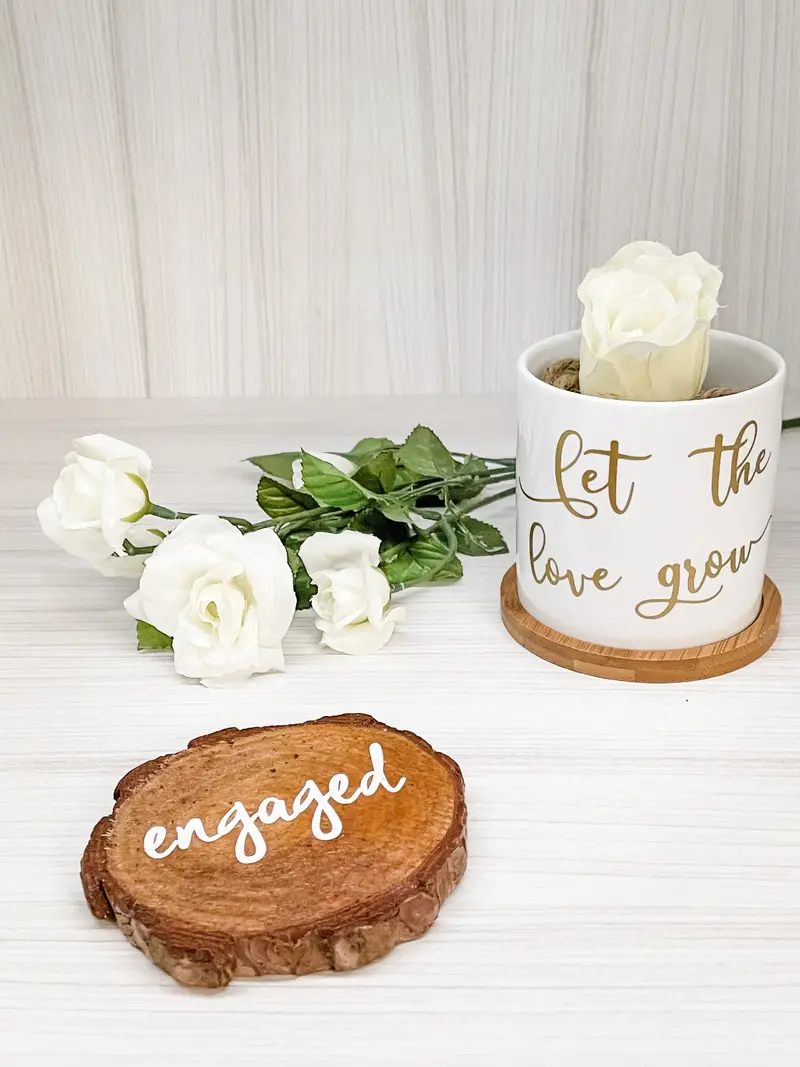Hand-Painted Custom Ceramic Planters for Centerpieces or Favors