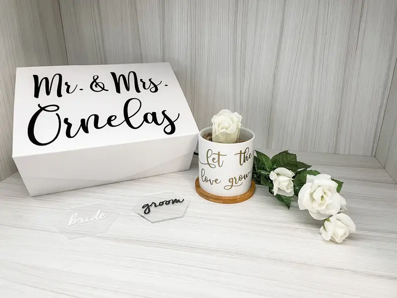 Hand-Painted Custom Ceramic Planters for Centerpieces or Favors