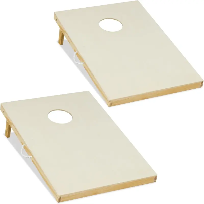 Handcrafted Solid Wood Cornhole Set – Includes Two Boards and Eight Premium Bean Bags