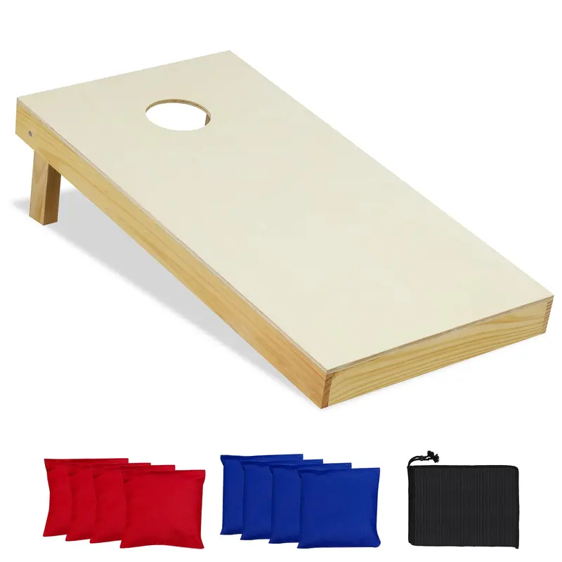 Handcrafted Solid Wood Cornhole Set – Includes Two Boards and Eight Premium Bean Bags