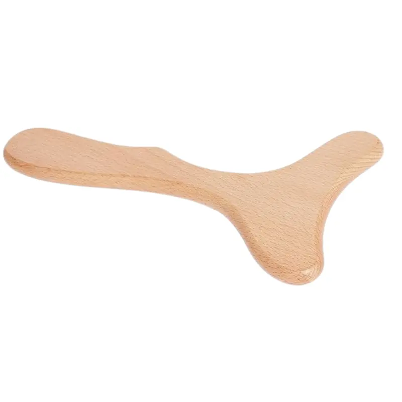 Handcrafted Wooden Massage Roller – Ergonomic Body Tool for Self-Myofascial Release