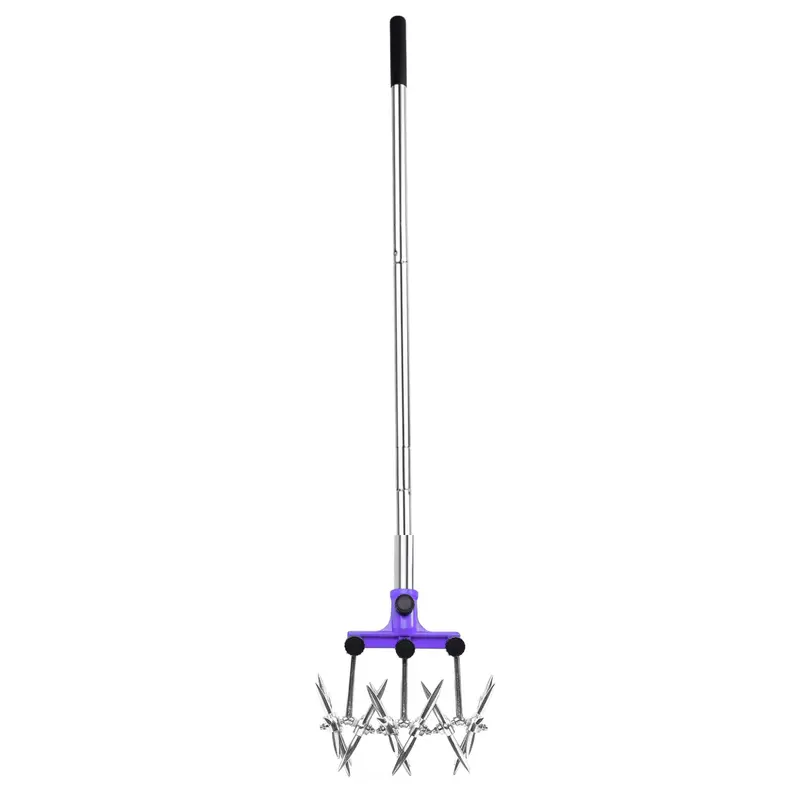 Handheld Rotary Cultivator – Stainless Steel Adjustable Soil Tiller for Small Gardens 2