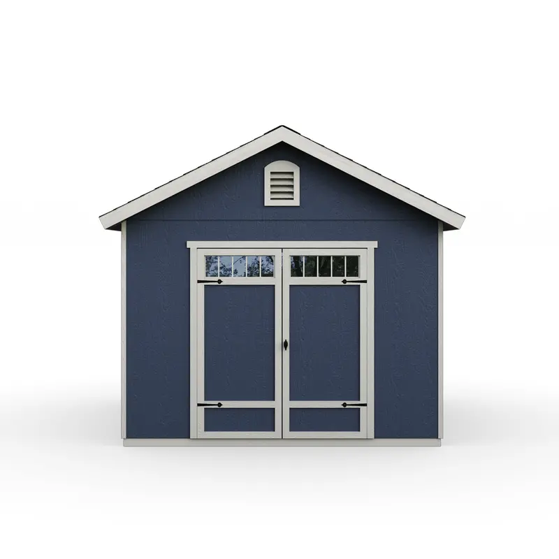 Handy Home Products Beachwood Wood Storage Shed – 10 ft. x 12 ft. with Included Floor