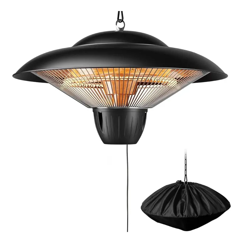 Hanging 1500W Infrared Patio Heater with Adjustable Chains for Outdoor Areas 2